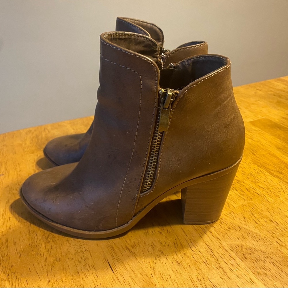Brown booties